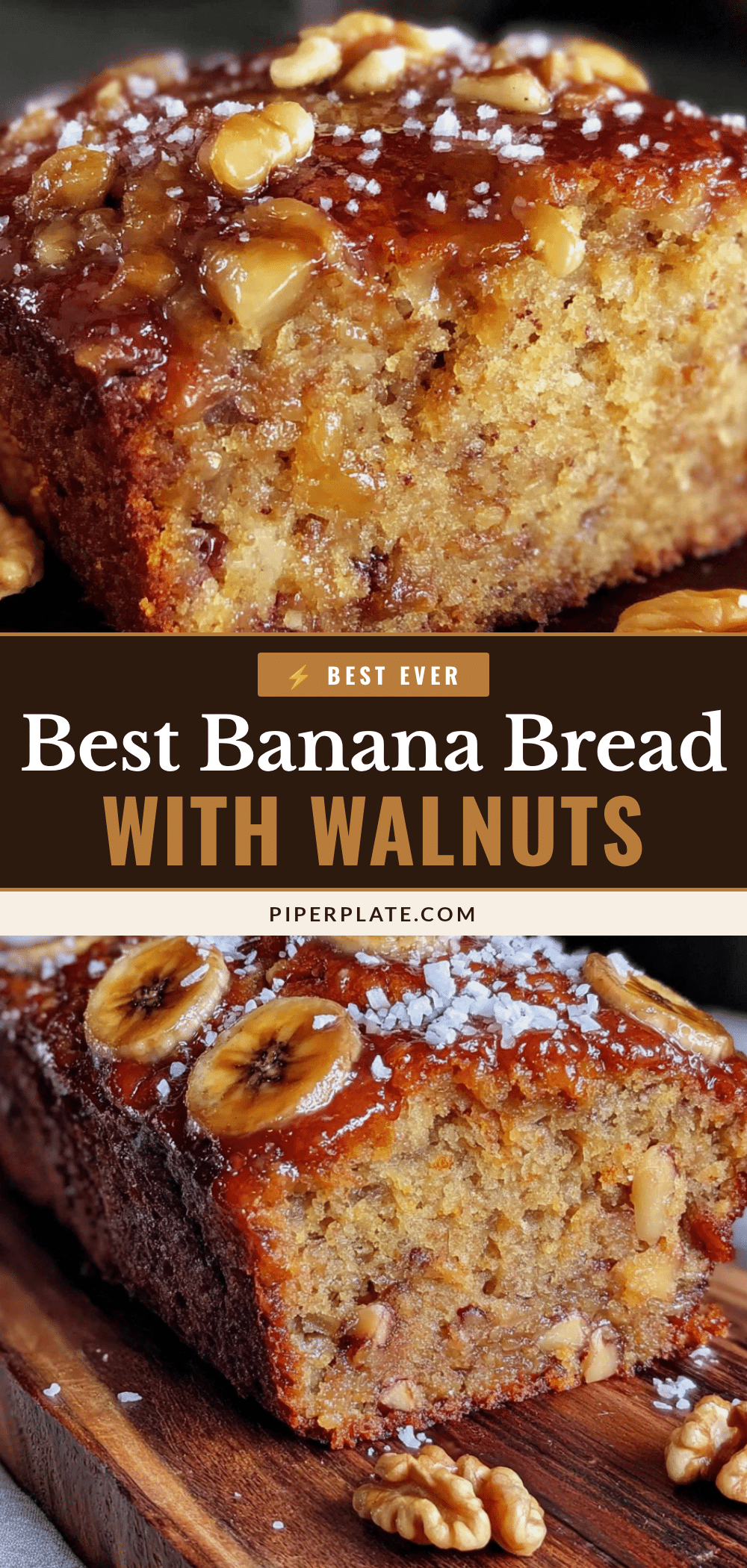 best banana bread with walnuts recipe