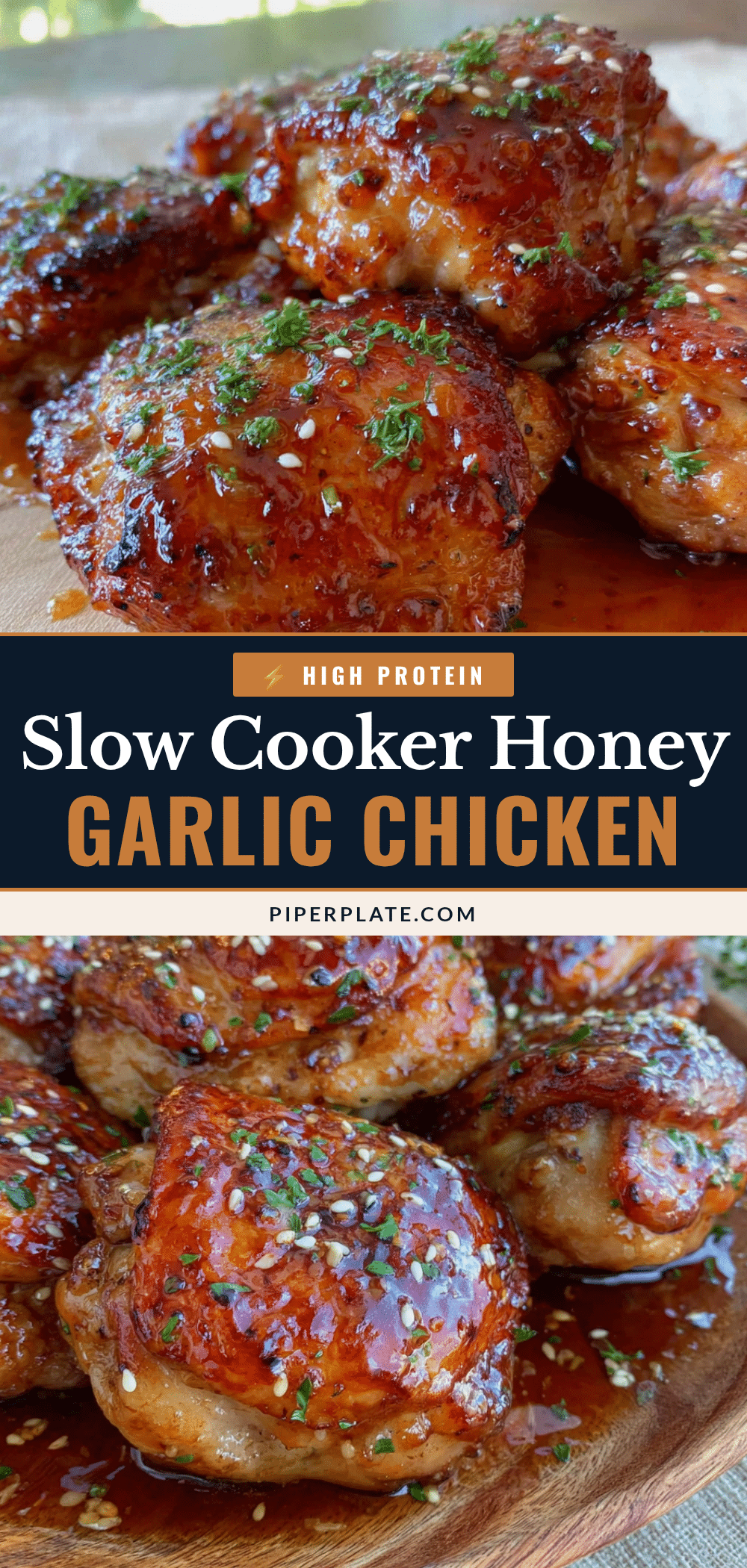 best easy slow cooker honey garlic chicken thighs recipe