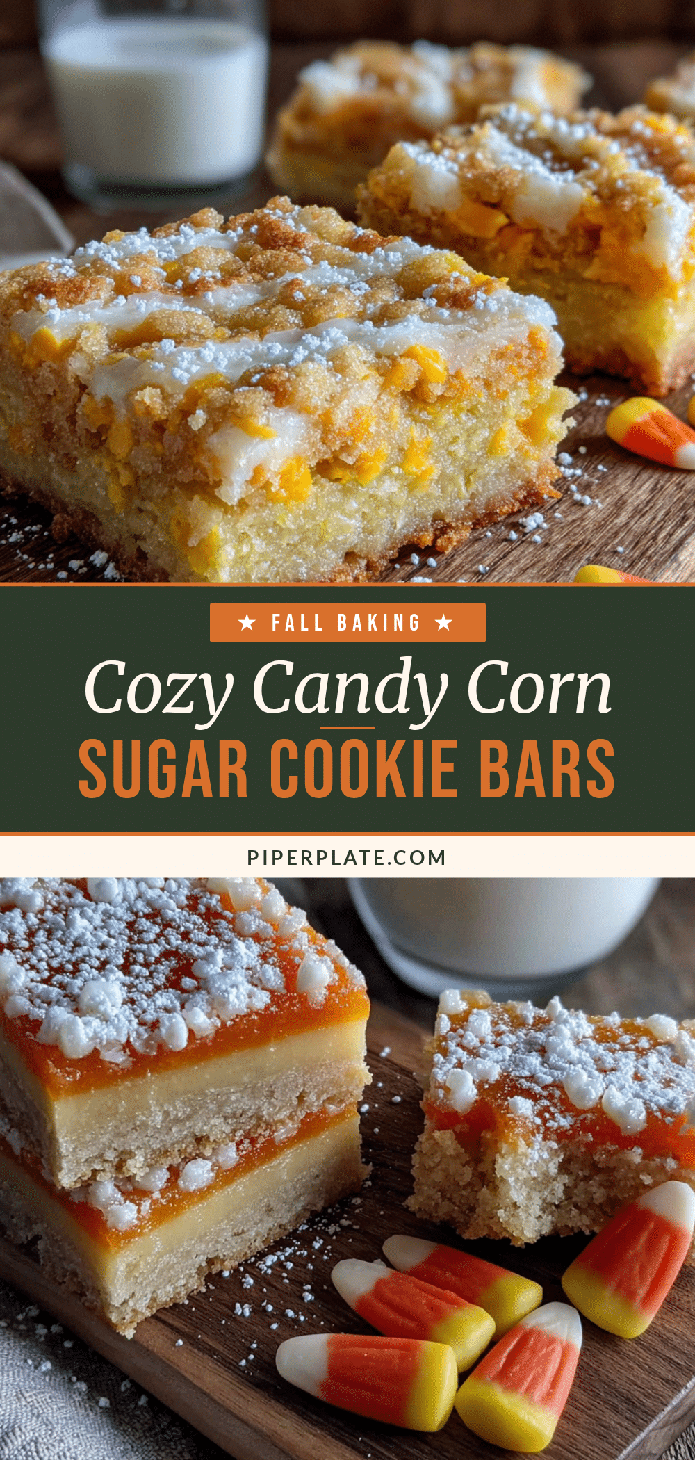 candy corn sugar cookie bars recipe