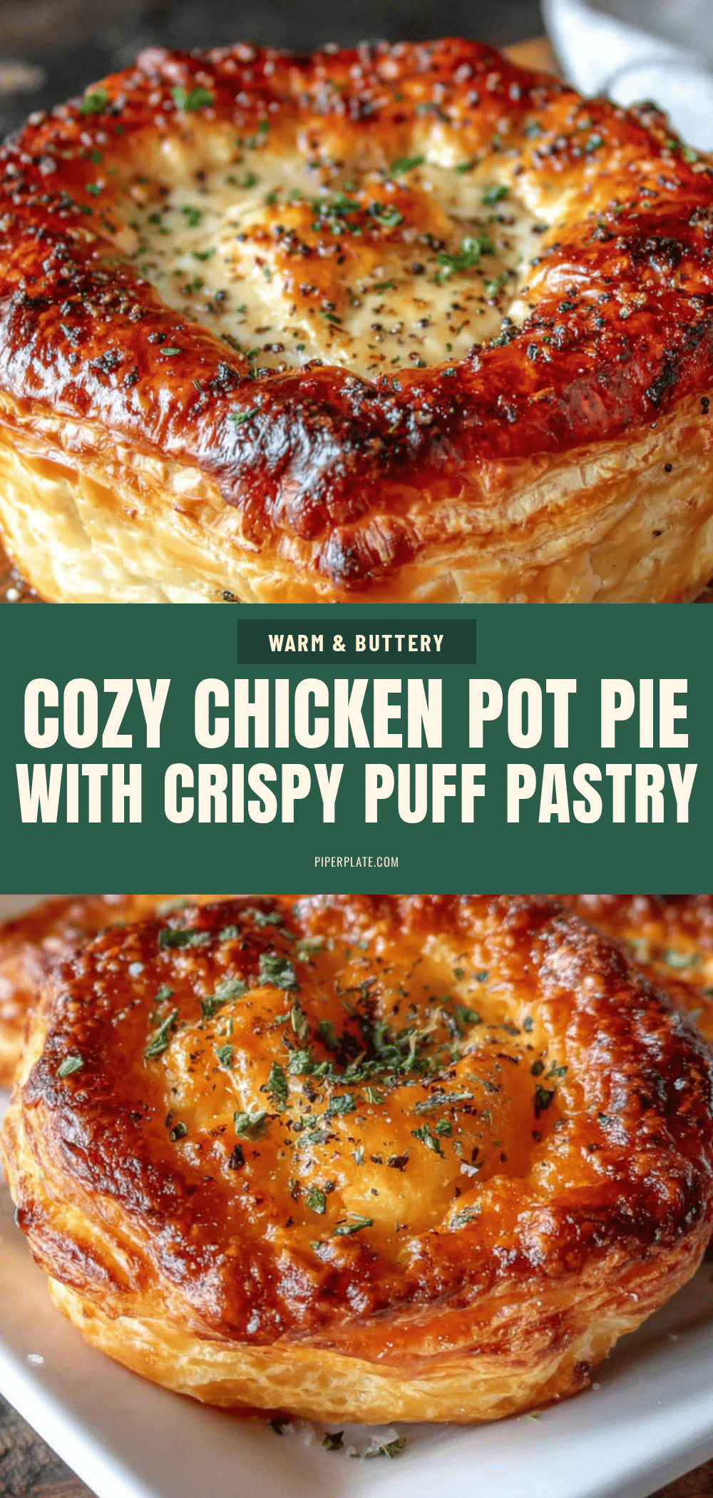 chicken pot pie with puff pastry recipe
