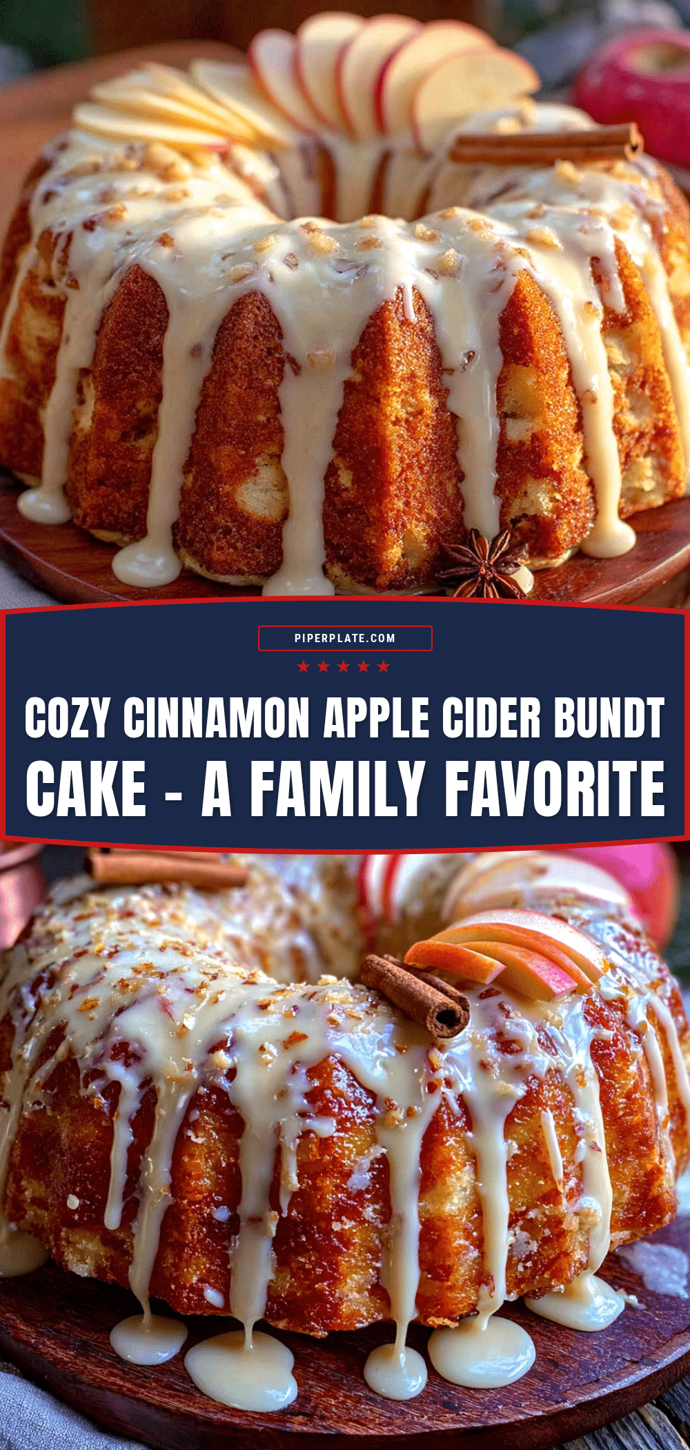 cinnamon apple cider bundt cake recipe
