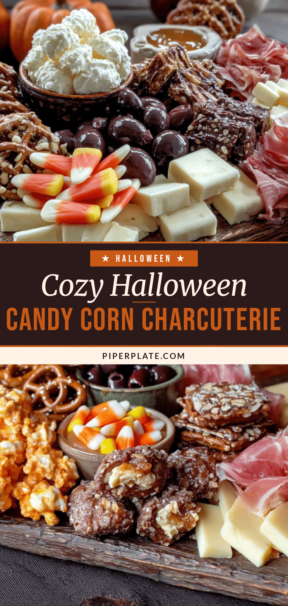 Cozy Halloween Candy Corn Charcuterie Board recipe