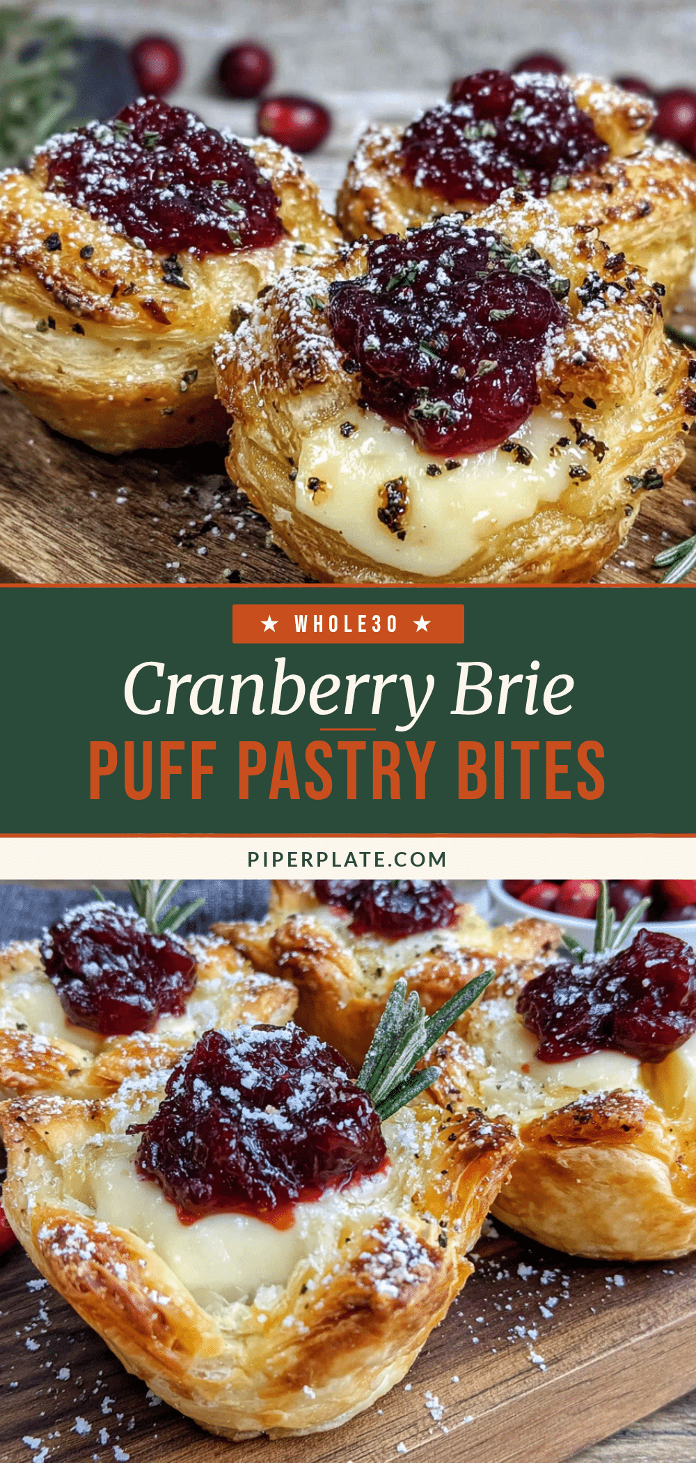 cranberry brie bites recipe