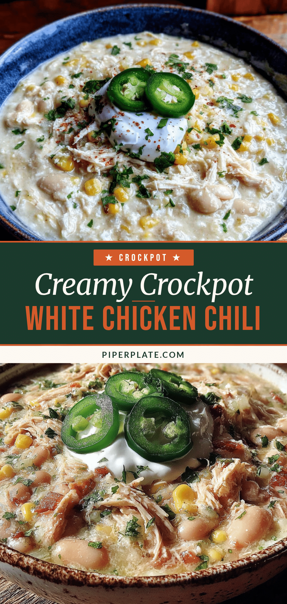 creamy crockpot white chicken chili with corn recipe