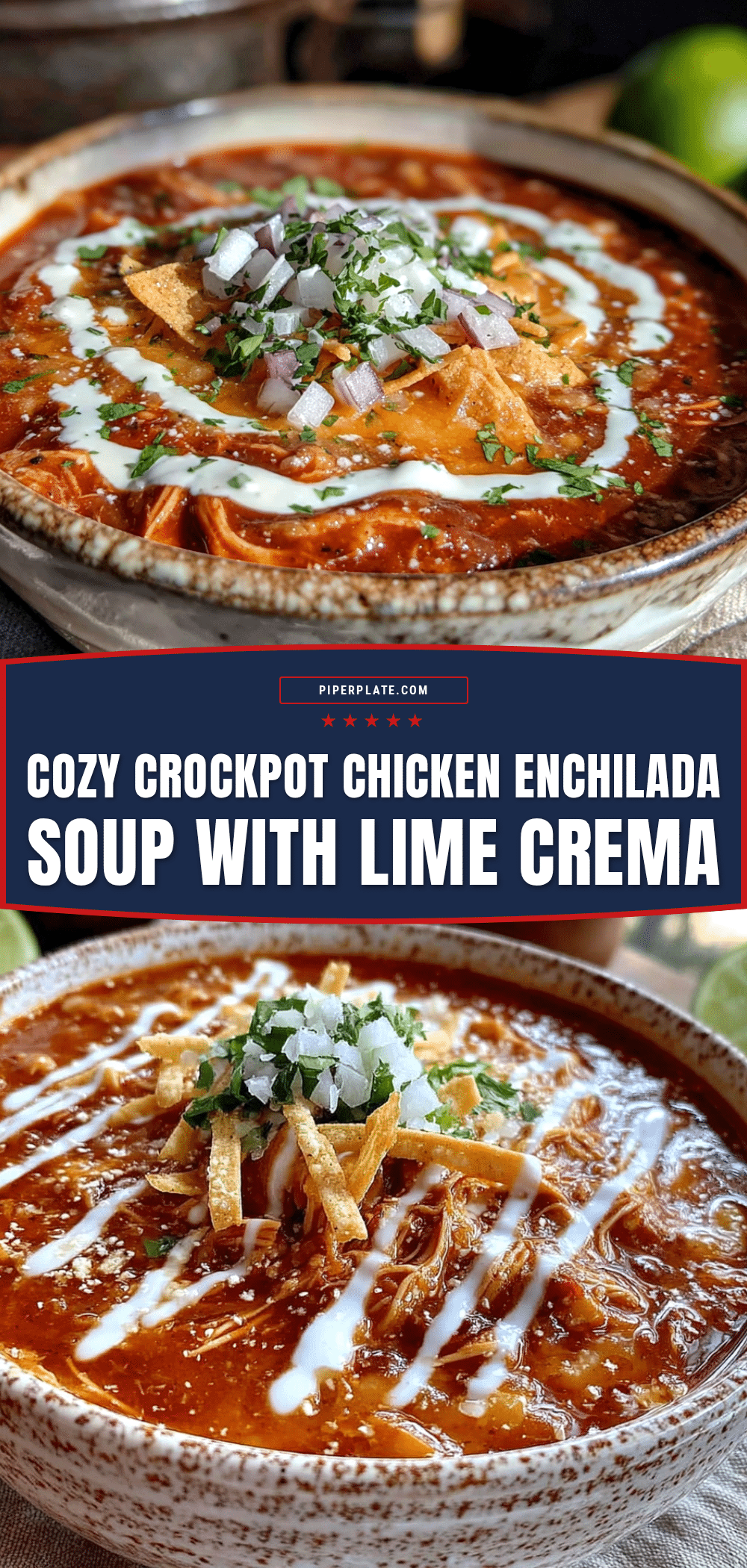 crockpot chicken enchilada soup recipe