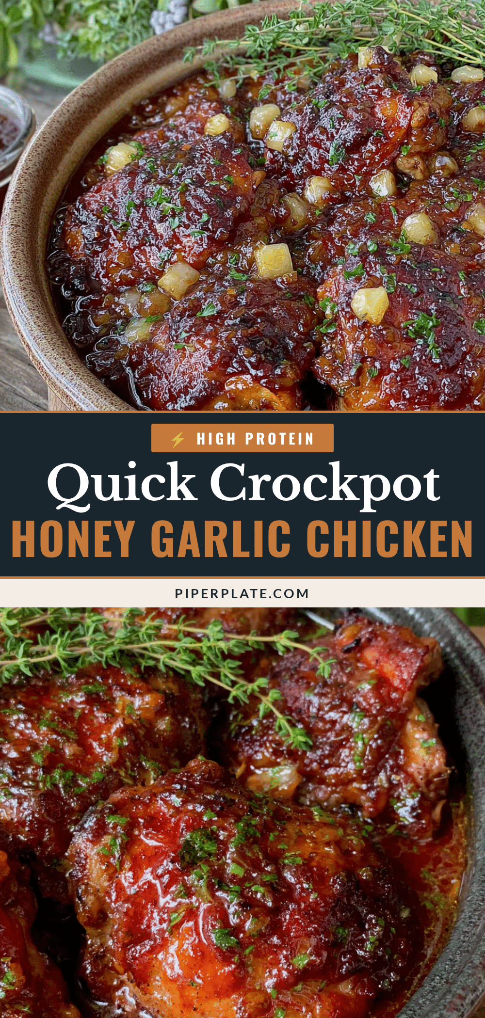crockpot honey garlic chicken thighs recipe