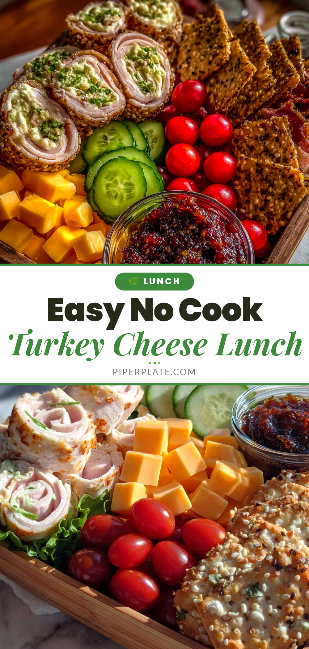 Easy Turkey and Cheese Bento Box Lunch recipe