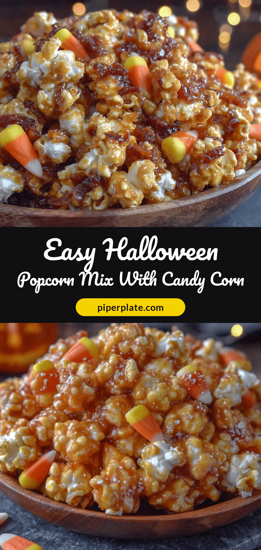 halloween popcorn mix with candy corn recipe