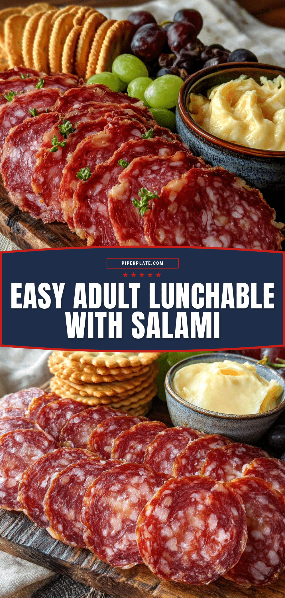 homemade lunchable with salami and crackers recipe