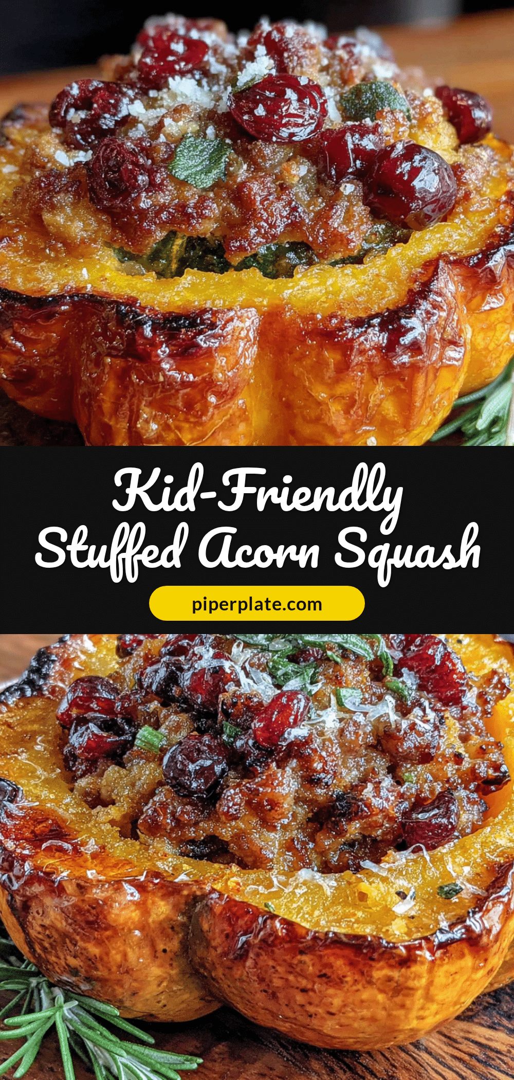 kid-friendly stuffed acorn squash with sausage recipe