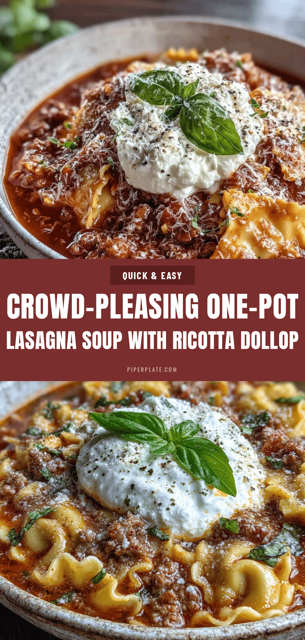 lasagna soup recipe