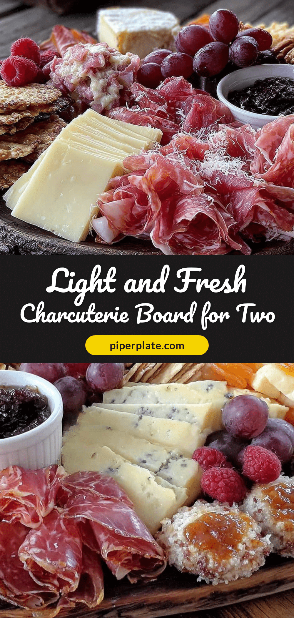 light and fresh charcuterie board for two recipe