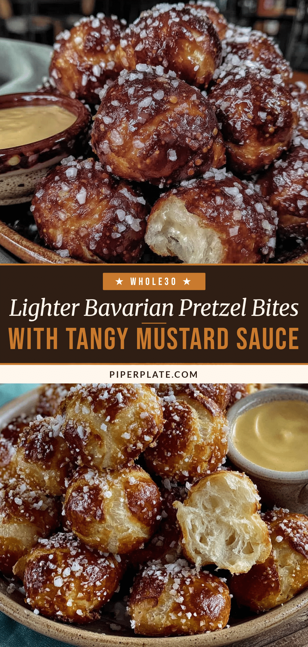 Lighter Bavarian Pretzel Bites recipe