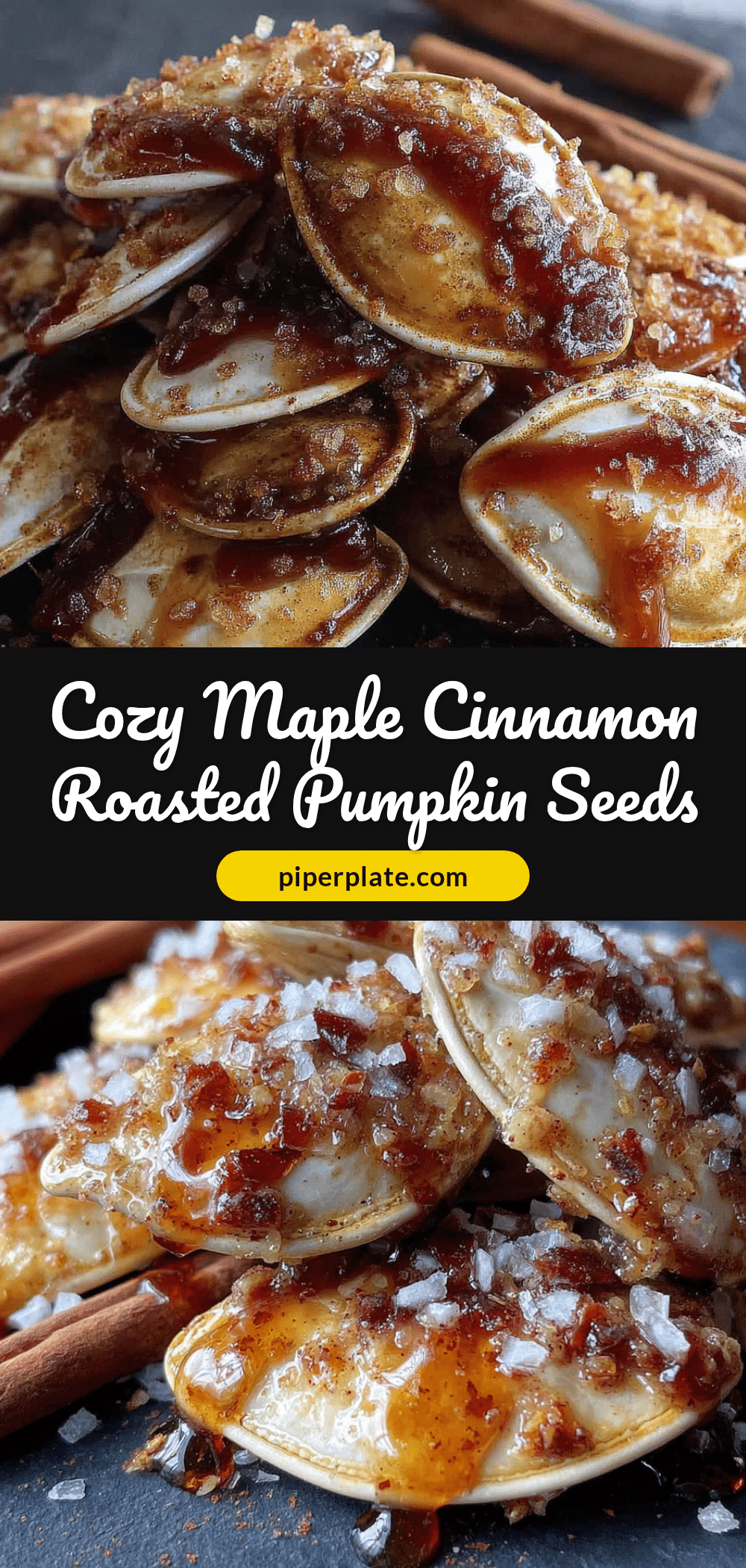 maple cinnamon roasted pumpkin seeds recipe