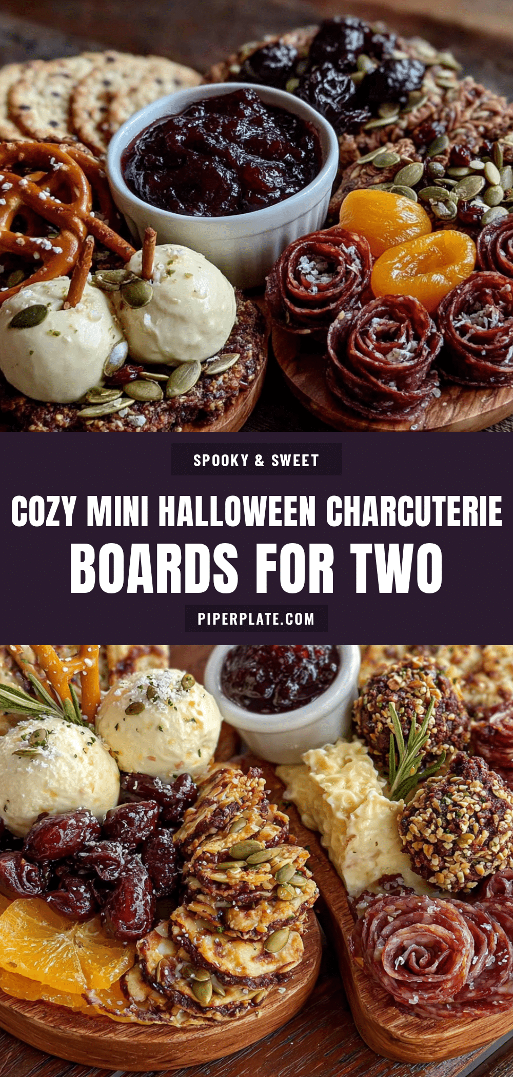 mini halloween charcuterie boards for two recipe
