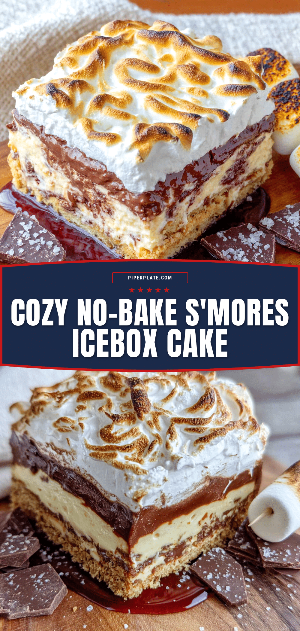 no-bake smores icebox cake recipe
