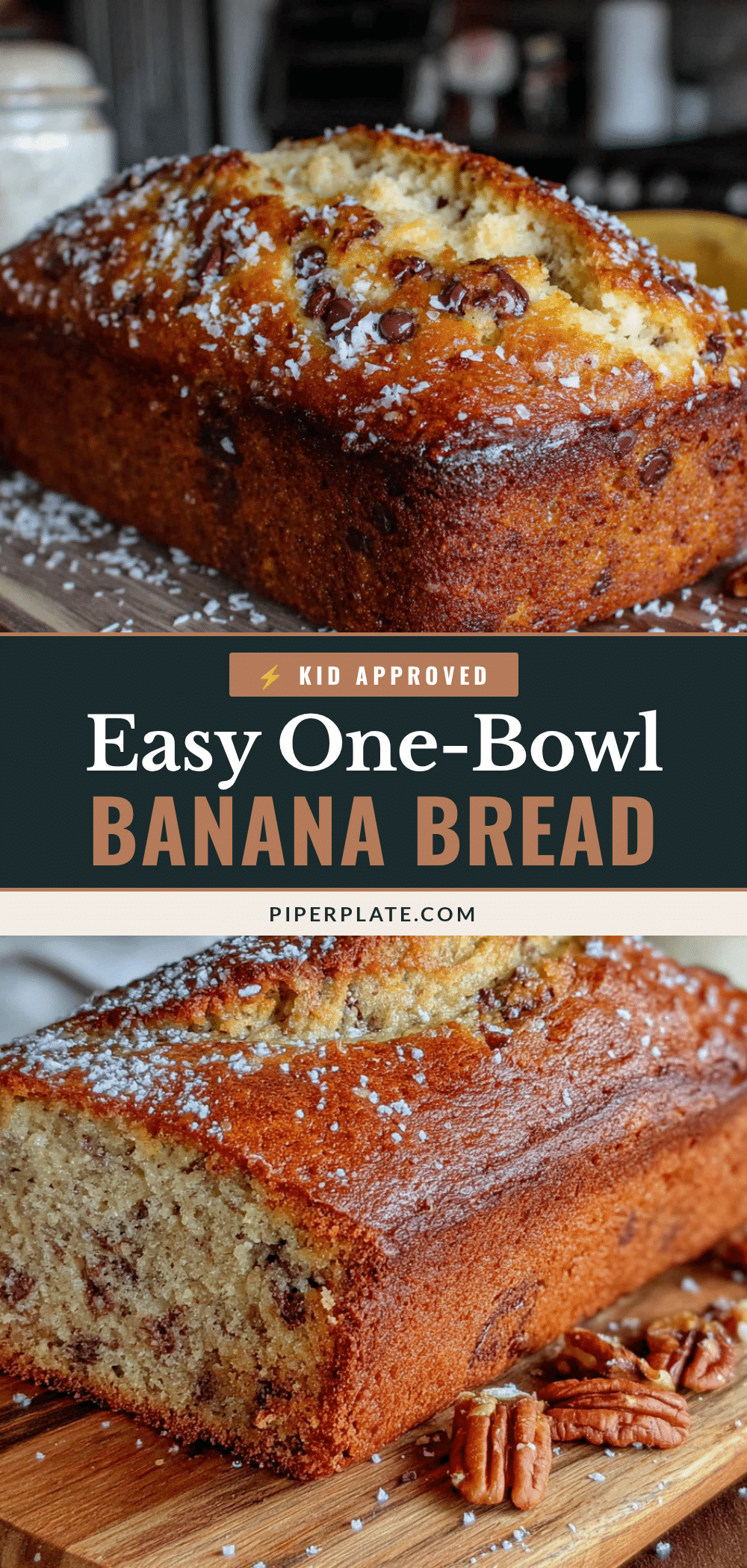 one-bowl banana bread recipe