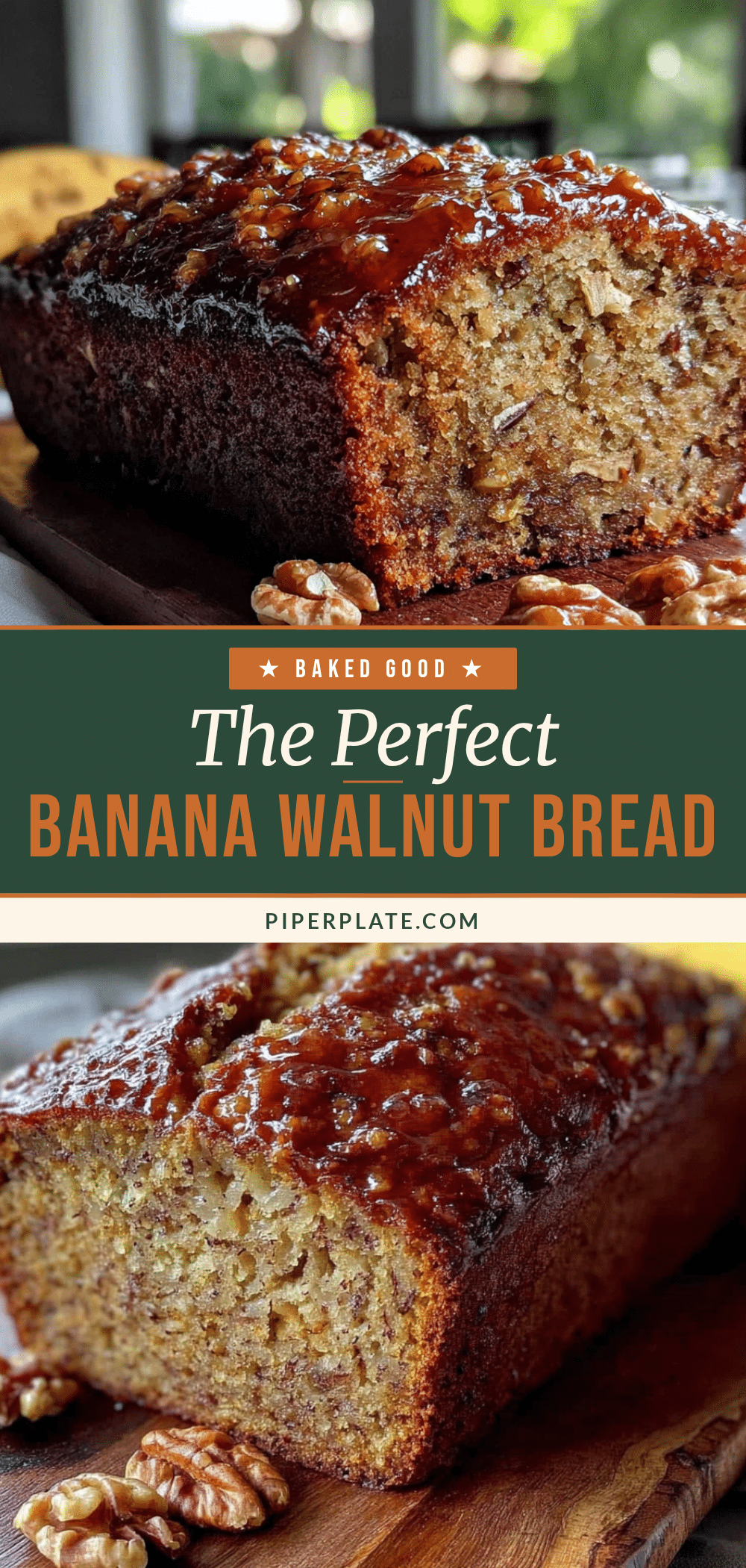 one-bowl banana bread with walnuts recipe