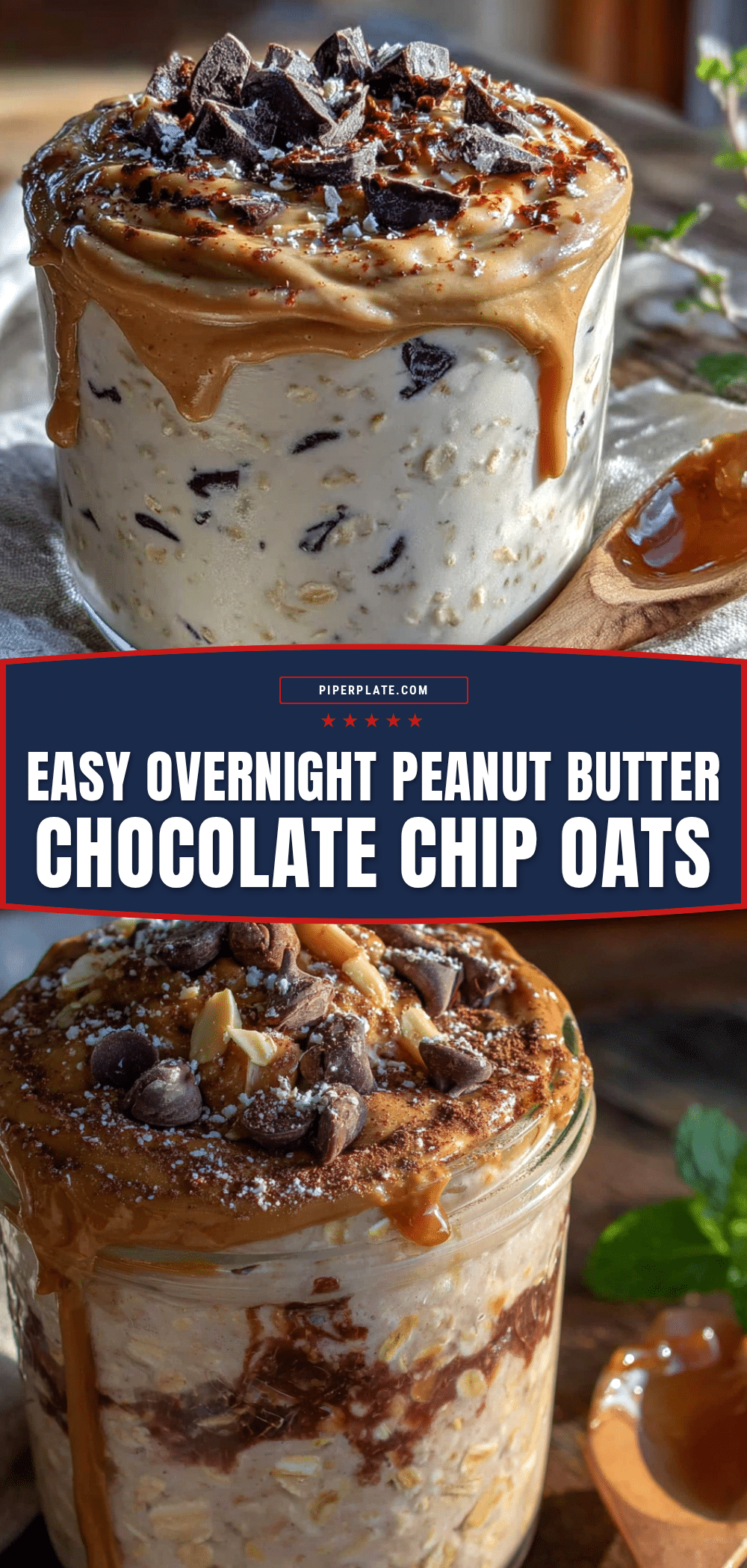overnight peanut butter chocolate chip oats recipe