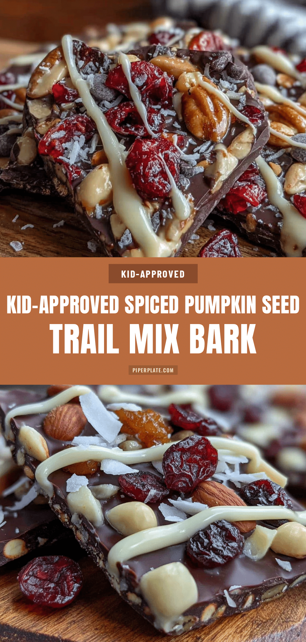 pumpkin seed trail mix bark recipe