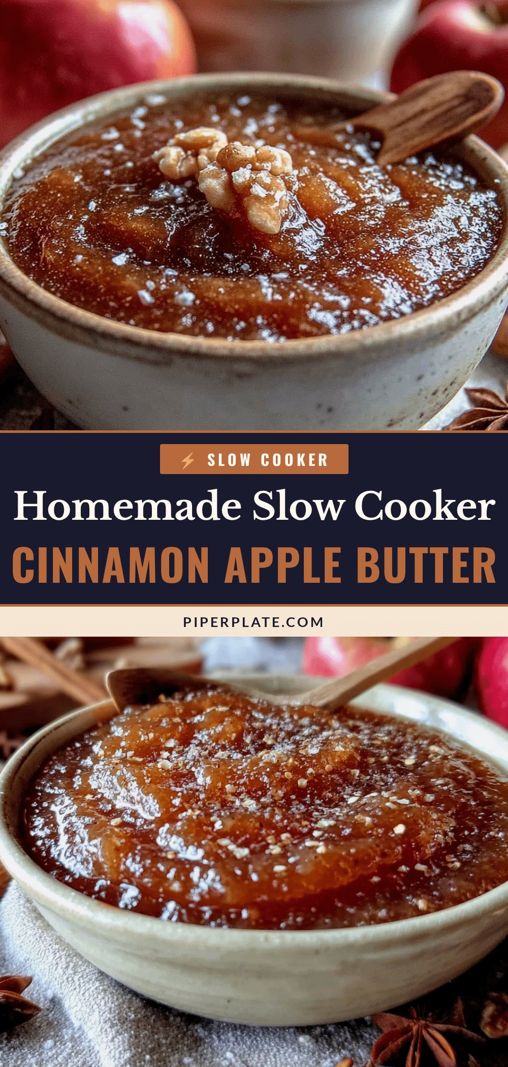 slow cooker cinnamon apple butter recipe