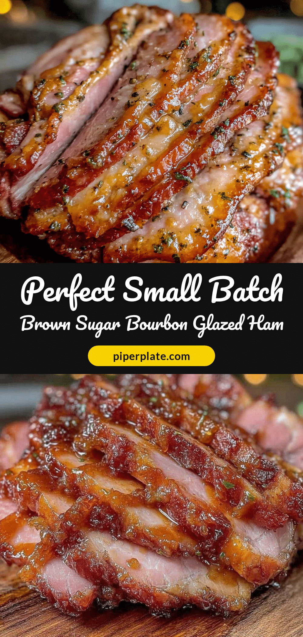small batch brown sugar bourbon glazed ham recipe