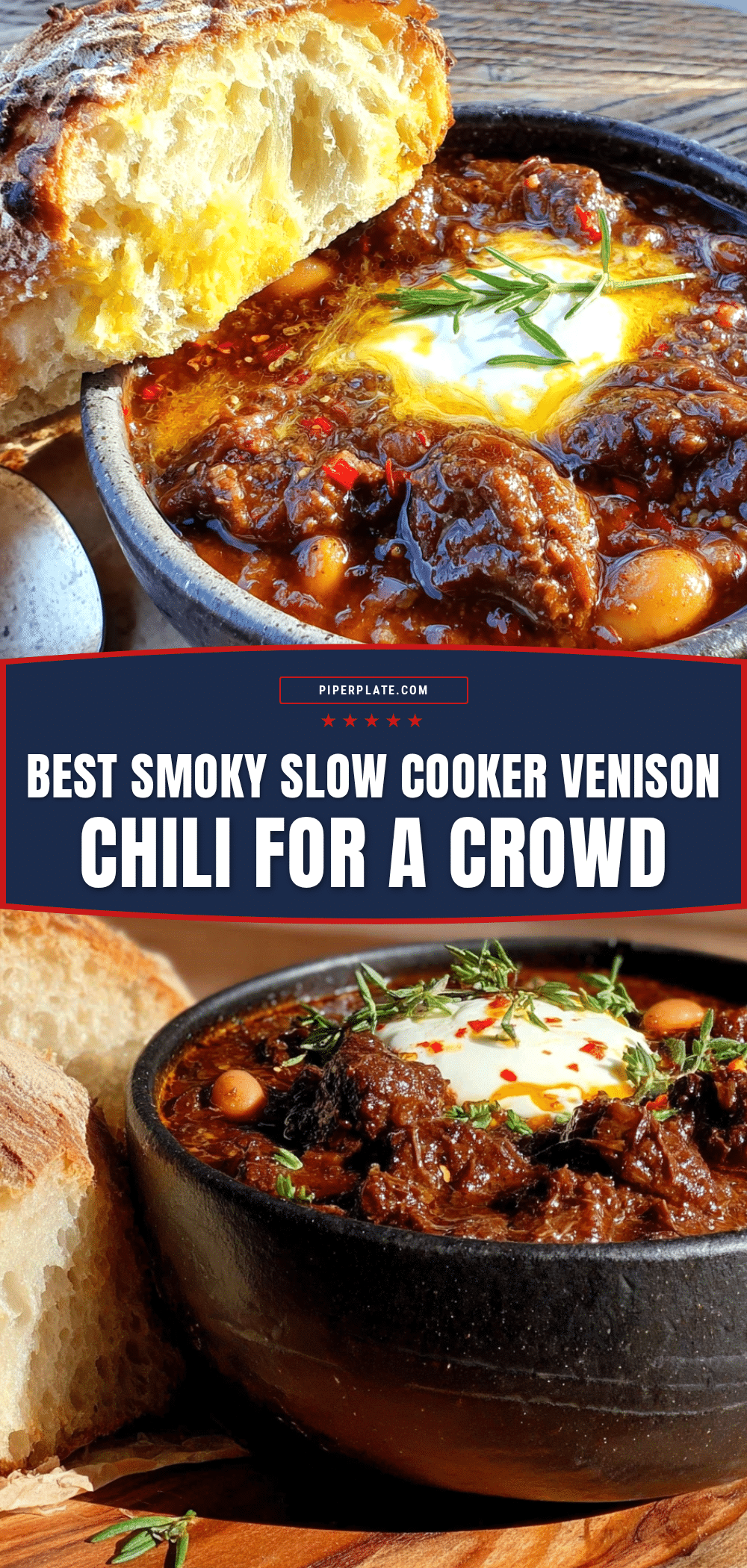 smoky slow cooker venison chili recipe