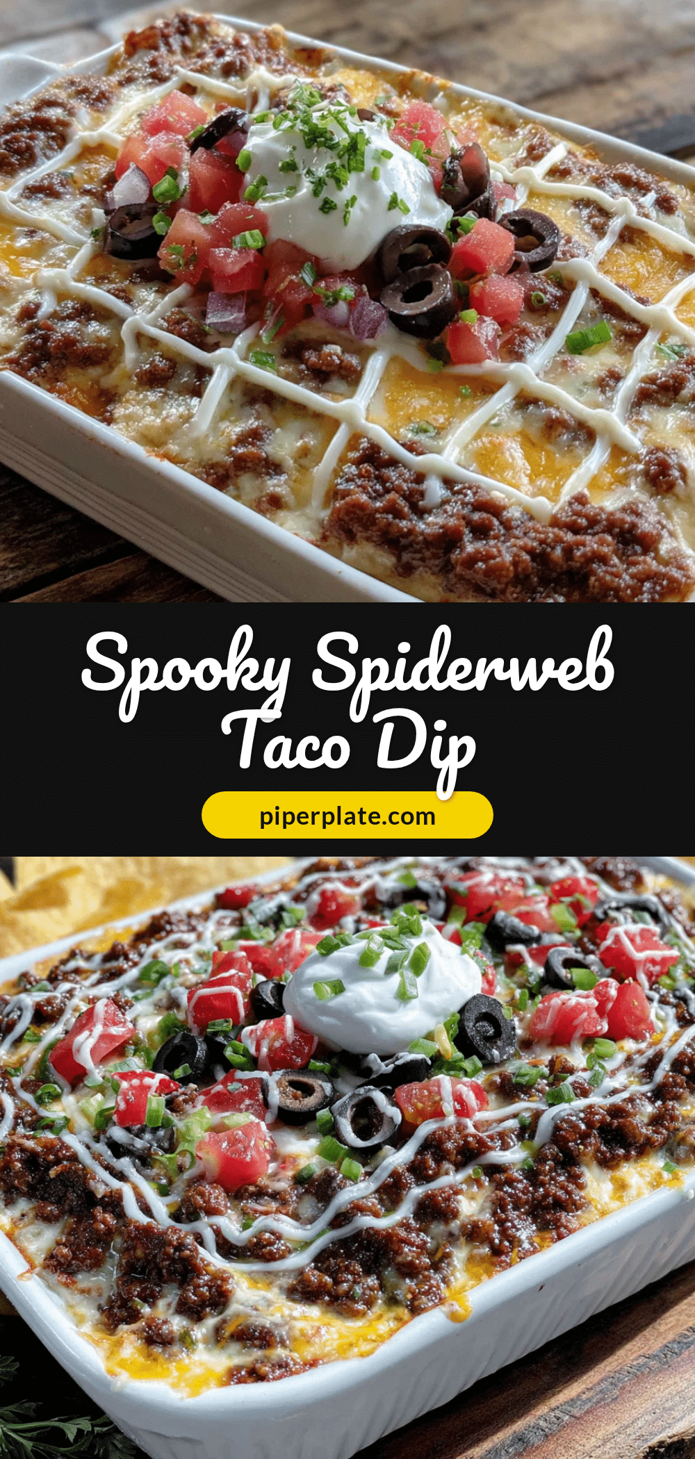 spiderweb taco dip recipe
