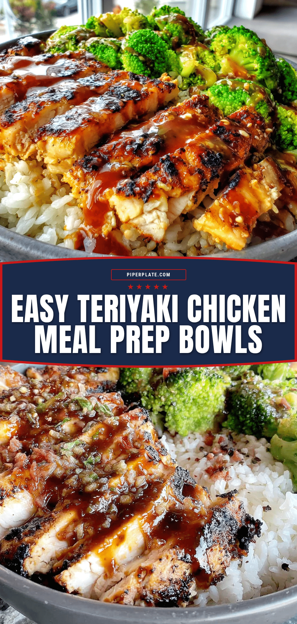 teriyaki chicken meal prep bowls recipe