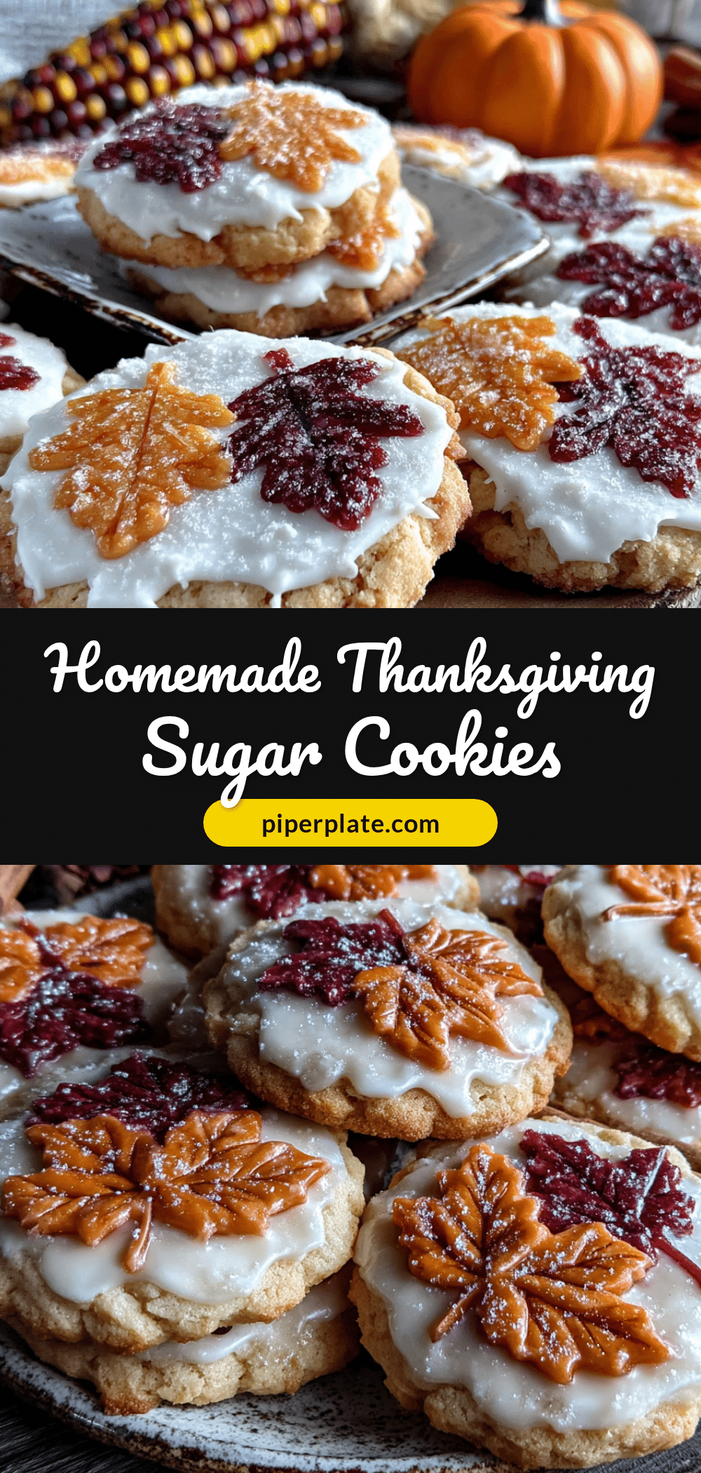 Thanksgiving sugar cookies recipe