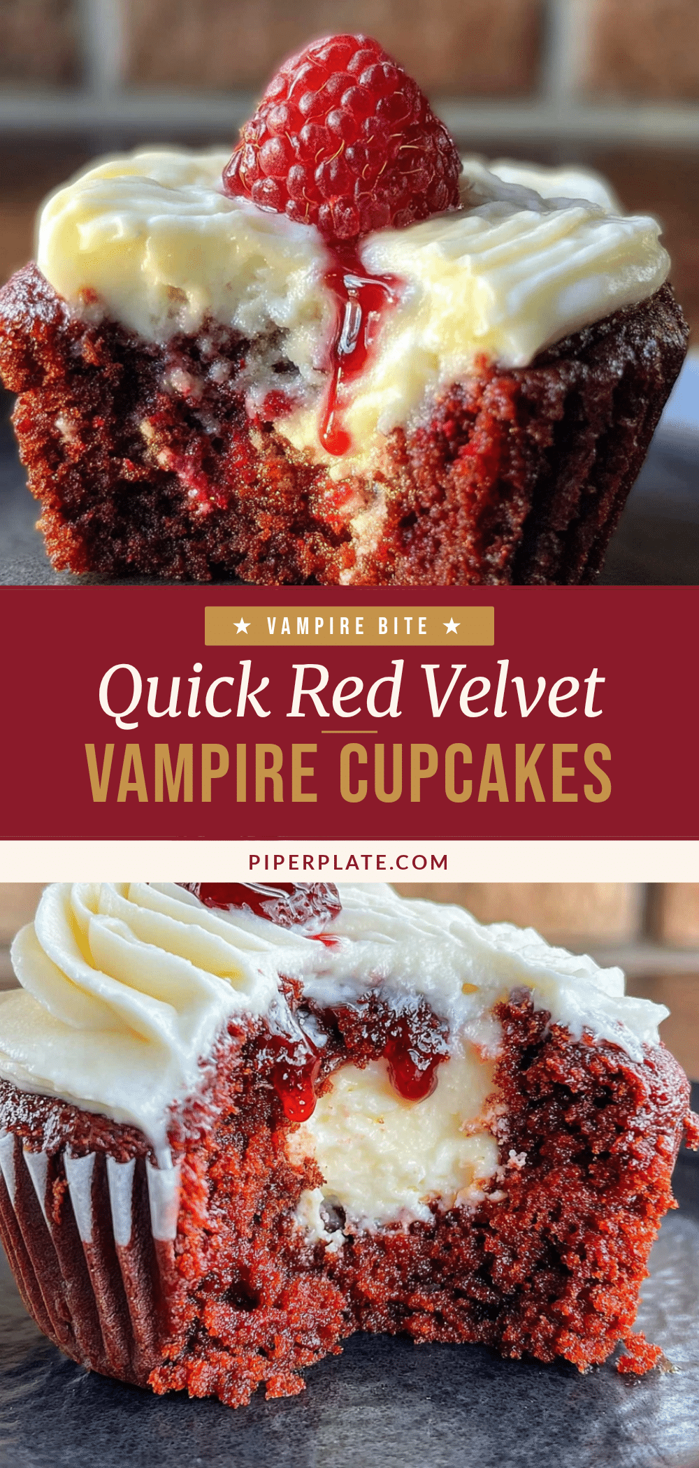 vampire bite red velvet cupcakes recipe